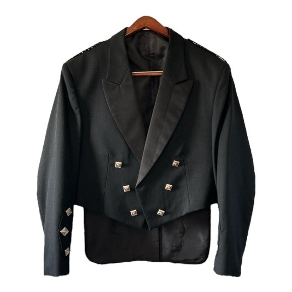 Lochcarron |Barathea Prince Charlie Kilt Jacket Vest | Size 44R | Made in The UK - Picture 5 of 15